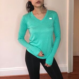 Small V-Neck Teal Pullover (Hiking apparel)